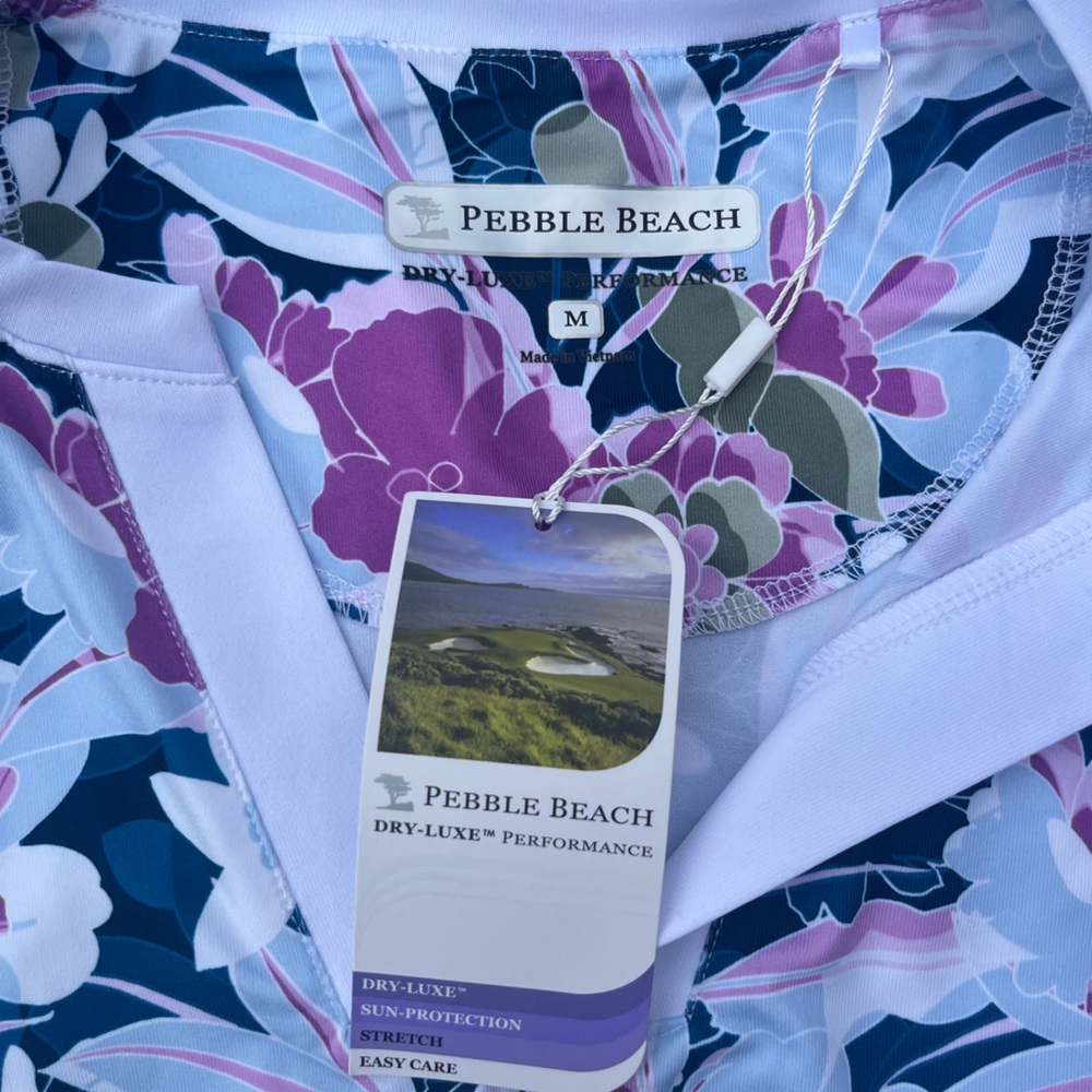 NWT Pebble Beach Floral Swim Cover-Up Golf Tennis Dress Size Medium - Picture 8 of 9
